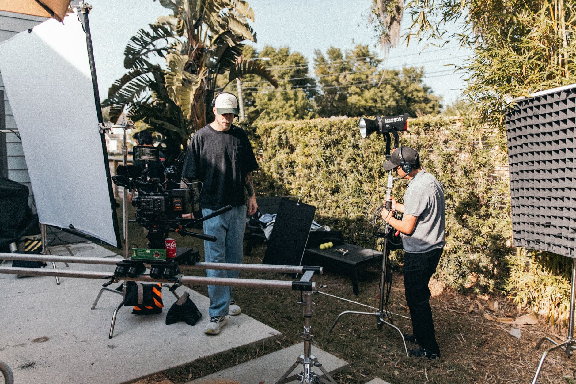 Behind the scenes camera setup in Kenya